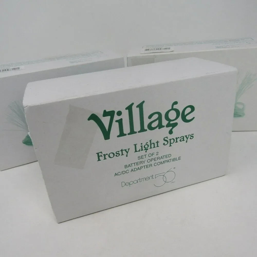Department 56 Village Frosty Light Sprays Set of 6 Battery Operated AC/DC